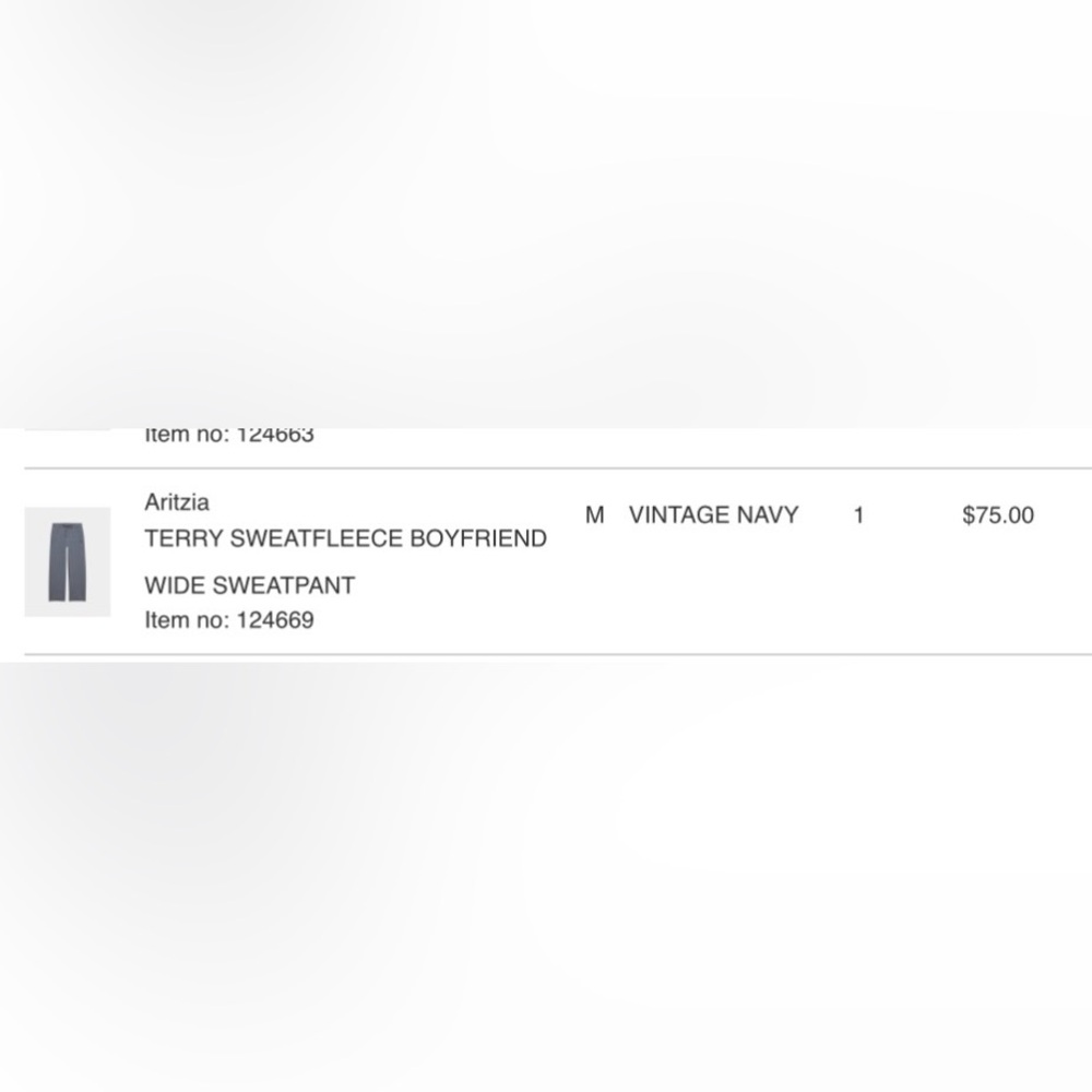 Aritzia Terry Sweatflece Boyfriend Wide Sweatpant - Picture 9 of 12
